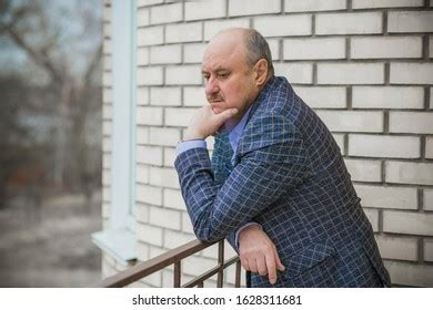 Depression Sadness Scene Mature Older Man Stock Photo 1628311696