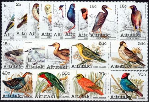 Aitutaki 1981 Birds Set Of 32 To 70c SG317 348 V F MNH Empire Philatelists