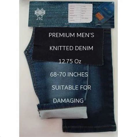 Plain Premium Mens Knitted Denim Fabric At Best Price In Delhi Jindal