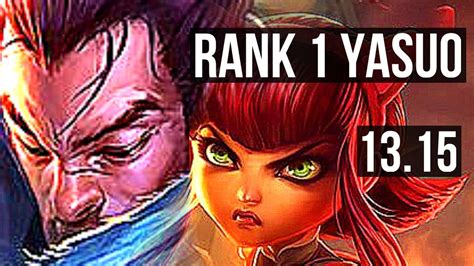 Yasuo Vs Annie Mid Rank 1 Yasuo Rank 4 Quadra 11 2 2 400 Games