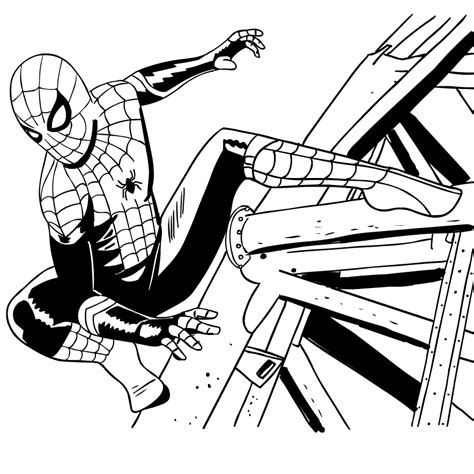 ️spider Man Far From Home Coloring Pages Free Download