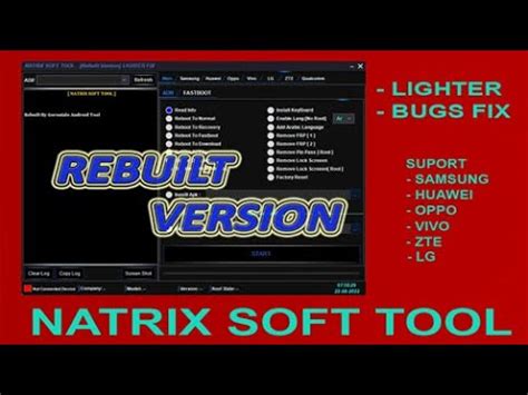 Natrix Soft Rebuilt Fix Android Repair Tool Lebih Ringan Youtube