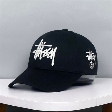 Mua Mũ lưỡi trai nón kết Stussy đen logo thêu 3D nổi siêu hot dành cho nam nữ giá rẻ nhất TecKi Vn