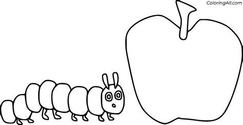 Hungry Caterpillar Coloring Pages 9 Free Printables Coloringall