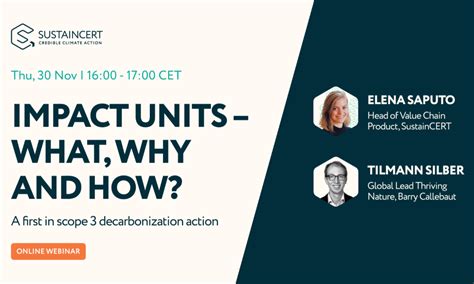 IMPACT UNITS - WHAT, HOW AND WHY?