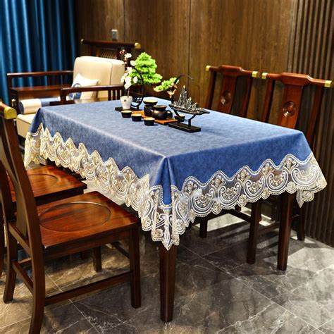 Купить Водонепроницаемая скатерть, элегантная кружевная Европейская ...