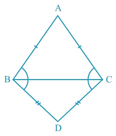 Abc And Dbc Are Two Isosceles Triangles On The Same Base Bc Show That ∠abd ∠acd