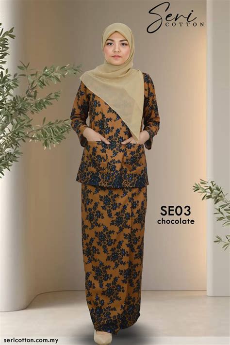 Kurung Kedah Seri Melati Se Seri Cotton