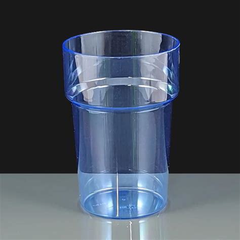 Blue Ce Reusable Plastic Pint Glasses