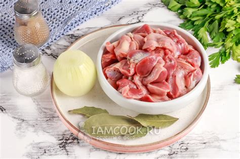 Куриные желудки в микроволновке — рецепт с фото пошагово