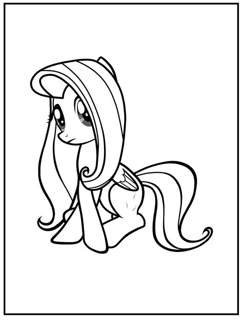 62 Free Printable Fluttershy Coloring Pages