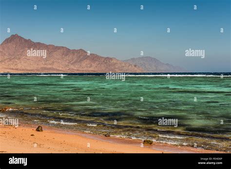 View To Coastline Of Red Sea Stock Photo Alamy