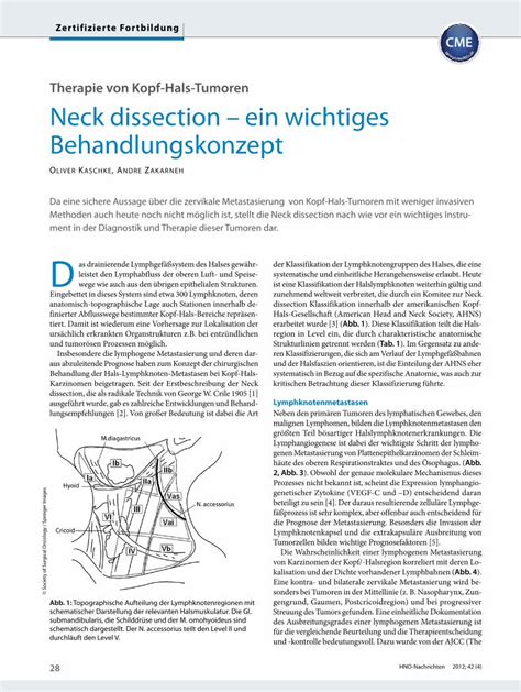 Pdf Therapie Von Kopf Hals Tumoren Neck Dissection Ein Dokumen Tips