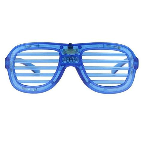 Holiday Shutter Shades Neon El Wire Led Flashing Glasses Light Up