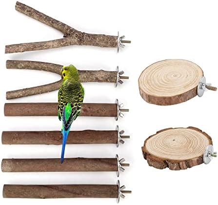 Amazon LIMIO Bird Perch Bird Toys Parakeet Toys 7 PCS Bird Swing