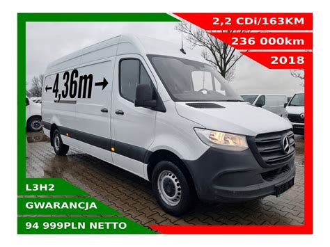 Mercedes Benz Sprinter L H Cdi Km Klimatronik Du E Radio