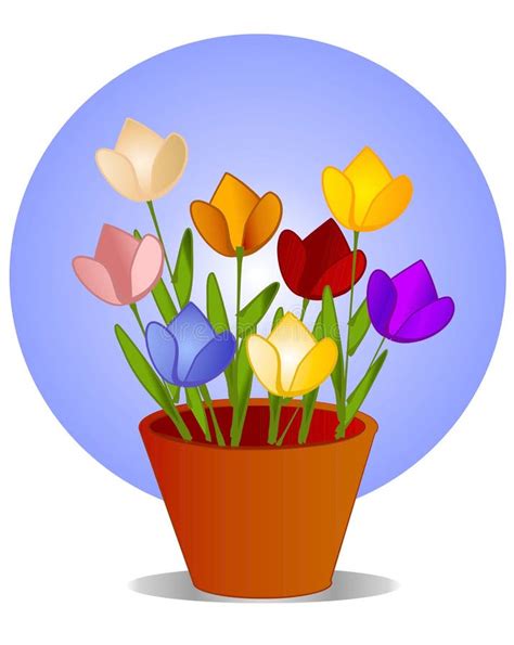 Potted Flowers Clipart