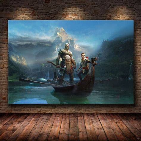 God Of War Print God Of War Poster God Of War Canvas Etsy