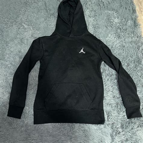 Jordan Black Hoodie | Depop