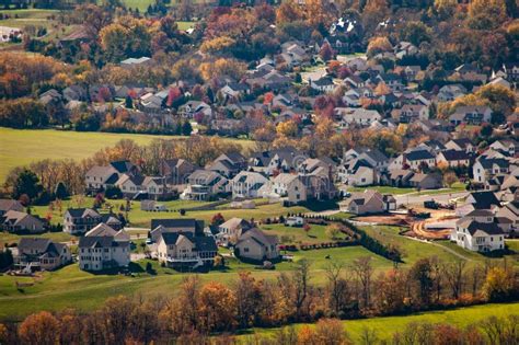 Fall Colors In Frederick Maryland Stock Image Image Of Aerial