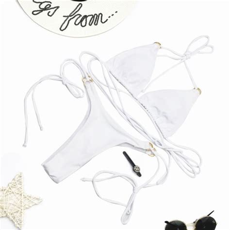 MAILLOT DE BAIN Maillots De Bain Unis Femmes 2020 String Bikini Maillot
