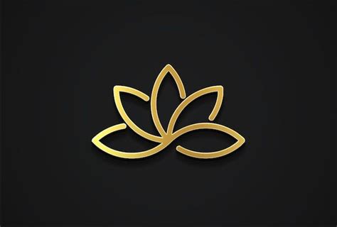 PSD Golden Logo Mockup