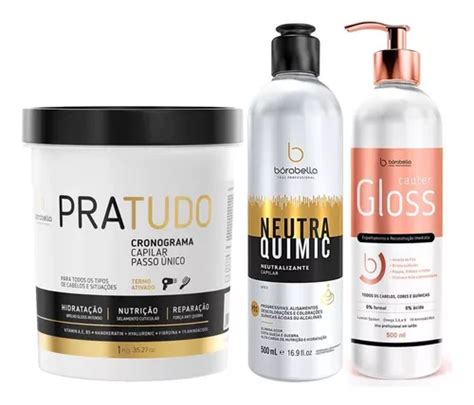 Kit B Rabella Neutraquimic Cauter Gloss Pratudo Kg Parcelamento