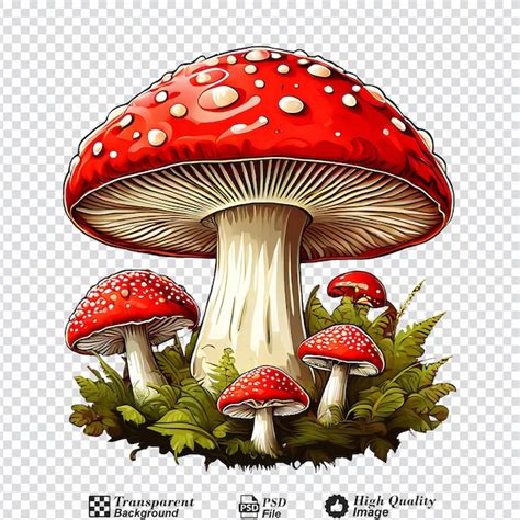 La Mosca Del Hongo Rojo Agaric Amanita Muscaria Aislada Sobre Un Fondo