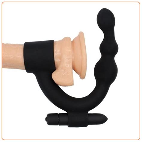 Plug Anal Con Anillo De Pene Y Bala Vibradora Para Perin