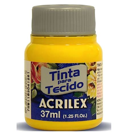 Tinta Tecido Acrilex Amarelo Ouro Ml