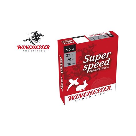 CARTOUCHES WINCHESTER SUPER SPEED GENERATION 2 CAL20