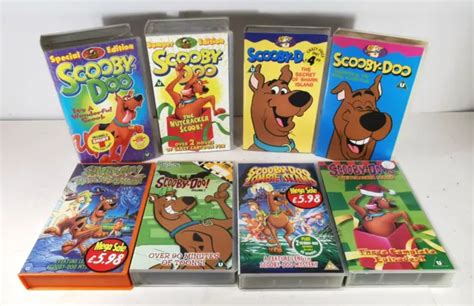 Scooby Doo Hanna Barbera Vhs Tape Cassette Bundle Joblot X 8 £19 95