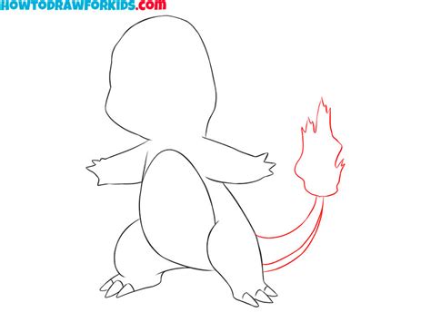 How To Draw Charmander Easy Drawing Tutorial For Kids