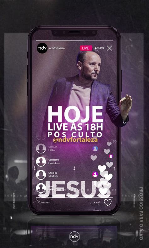 A Cell Phone With An Ad For Jesus On The Front And Side In Purple Tones