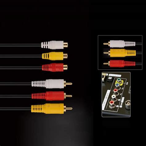 Av延長ケーブル Rca ピンプラグ×3 オス Rca ピンジャック×3 メス 3m Vm 4006 2021人気no 1の