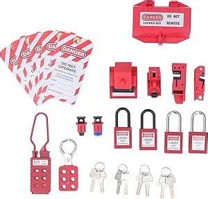 Luocute Lockout Tagout Kit Electrical Loto Lockout Safety Padlocks