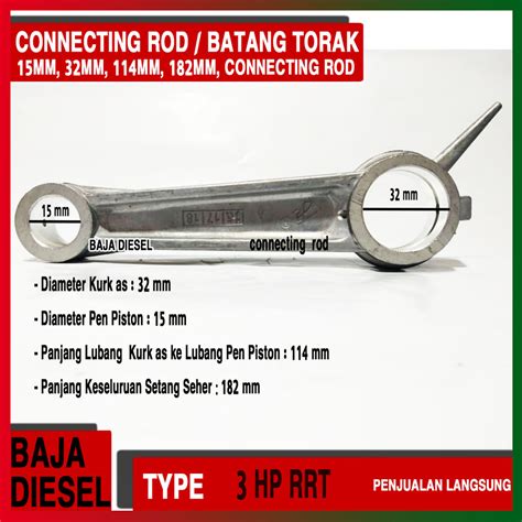 Jual Connecting Rod Stang Piston Mesin Compressor Angin Rrt Hp