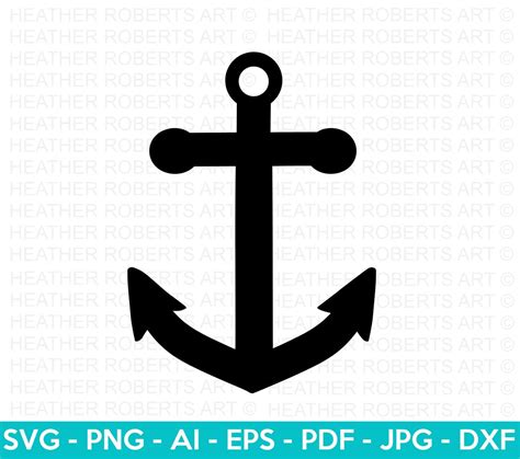 Anchor Svg Nautical Svg Marine Svg Boat Anchor Svg Anchor Clipart Cricut Cut Files