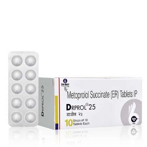 Metoprolol Succinate Tablets, Packaging Type: Strips, Packaging Size ...