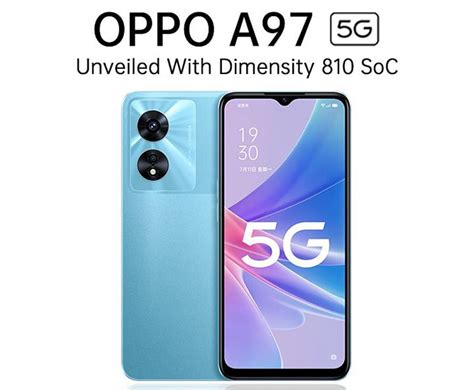 OPPO A97 5G Goes Official With Dimensity 810 90Hz Display And 5 000