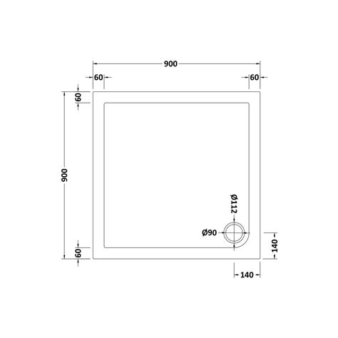 900mm Square Hinged Shower Enclosure With Tray Fiji Better Bathrooms