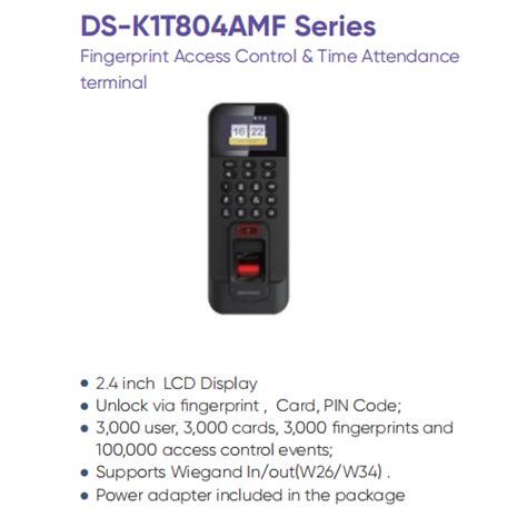 Hikvision Ds K T Amf Pro Series Fingerprint Terminal Ebuyph