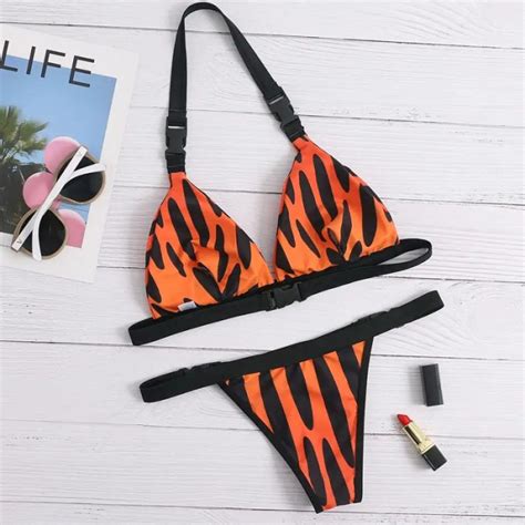 Maillot De Bain Bikini L Opard Orange L Opard Passion