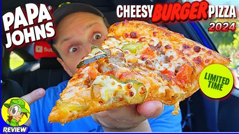 Papa Johns® Cheesy Burger Pizza Review 👨‍🍳🧀🍔🍕 Does It Still Rock 🤔