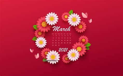 March 2021 Calendar Wallpapers - Top Free March 2021 Calendar ...