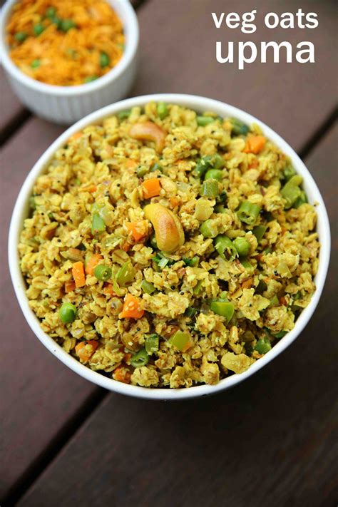 Oats Upma Recipe Vegetable Oats Upma Oats For Breakfast