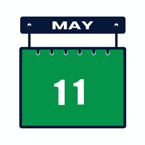 May 11 Calendar Daily Icon Date-Month design 26617917 Vector Art at Vecteezy