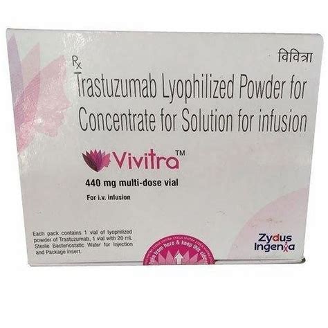 Vivitra 440mg Injection Trastuzumab Zydus Vial At Rs 11000 Piece In