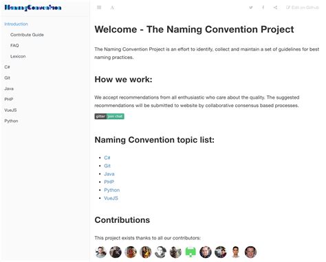 NamingConvention - Encyclopedia of naming conventions 💻 | Product Hunt