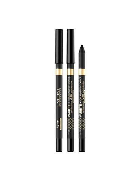 Eveline Cosmetics Variete Gel Eyeliner Pencil Waterproof Pure Black